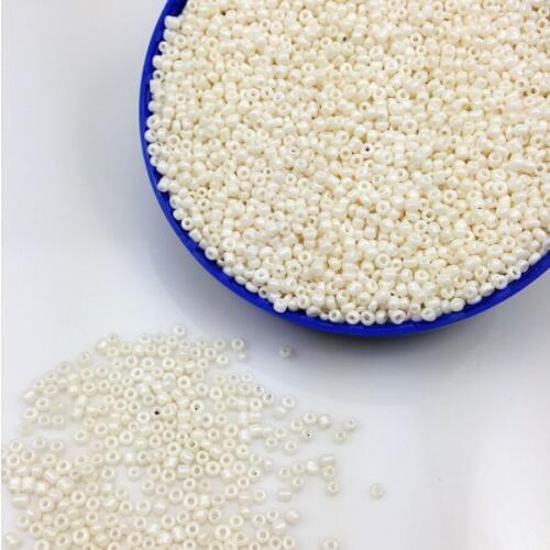 16g 1000pcs 2mm 12/0 Beige Neon Color Opaque Round Loose Spacer Beads Cezch Glass Seed Beads Handmade Jewelry DIY Garment Bead