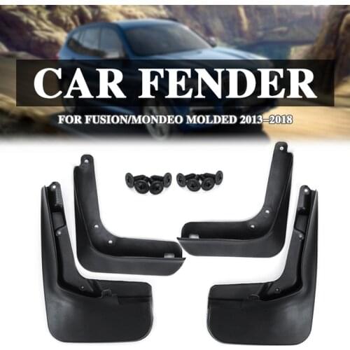 4Pcs/Set Mudguards Car Mud Flap Front Rear Mud Flaps Guards Splash Fender For Ford for Fusion/Mondeo Molded 2013-2018