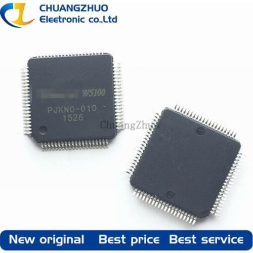 5pcs/lot IC W5100 LQFP-80 Ethernet controller chip The network interface chip Best quality
