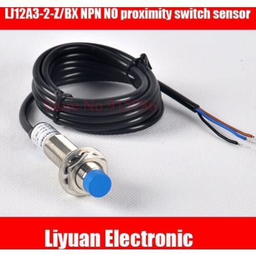 5pcs Embedded NPN normally open proximity switch sensor / LJ12A3-2-Z/BX metal sensor three-wire
