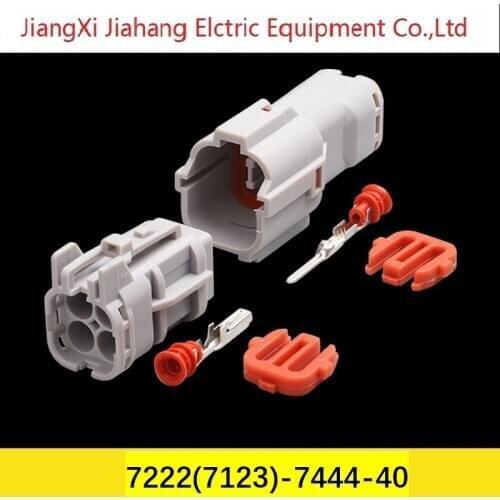 7222(7123)-7444-40 Freeshipping 200sets DJ7041-1.8-11/21 4Pin AMP Car Electrical Wire Connectors for VW,BMW,Audi,Toyota,NISSAN