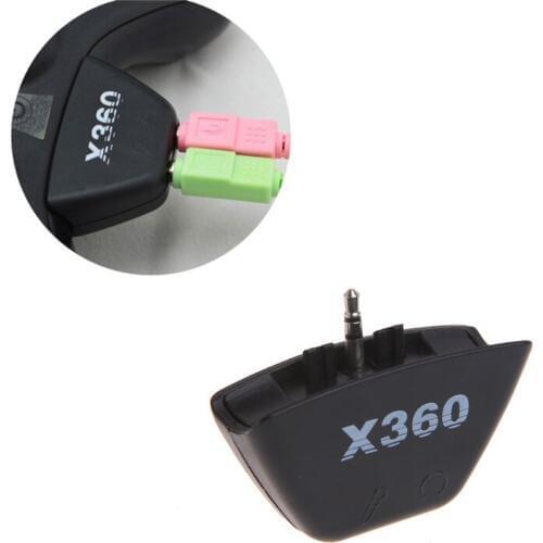 Games Accessories Black 2.5mm Jack Microphone Headset Earphone Converter Adapter For Xbox 360 dropshipping