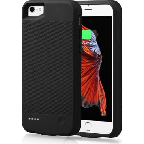 For iPhone 7/8 7/8Plus Battery Charger Case External Power Bank Charging Cover smooth surface for i Phone 7 8 Battery Case