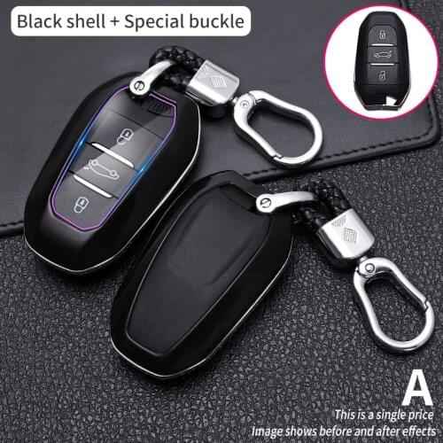 Shell Cover Holder Car Key Fob Case 5008 DS5 DS6 For Peugeot 208 DS3 For Citroen C4 C5 X7 C4L C6 C3-XR 3008 4008 Accessories