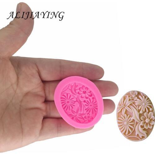 Chocolate fondant mold flowers Silicone Mold Sugarcraft Baking Tool Cake Decorating Mould Clay Molds craft diy soap D1389