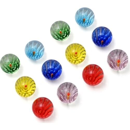12PCS 25MM Colorful Glass Marbles Kids Marble Run Game Marble Solitaire Toy Accs Vase Filler & Fish Tank Home Decor Canicas
