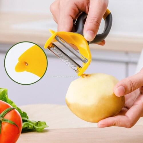 Creative Vegetable Fruit Tool Peeler Multifunctional Smooth Ceramic Stainless Steel Non-slip Comfortable Kitchen Convenient Item