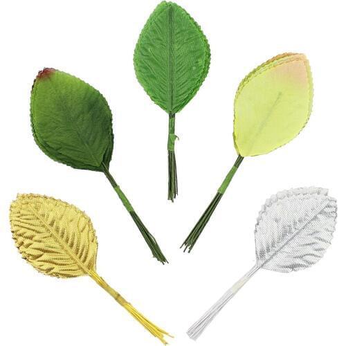4*6cm Artificial silk Leaves Simulation Green Foliage Leaf for wedding decoration Wreaths Scrapbooking Flower Corsage144 pieces