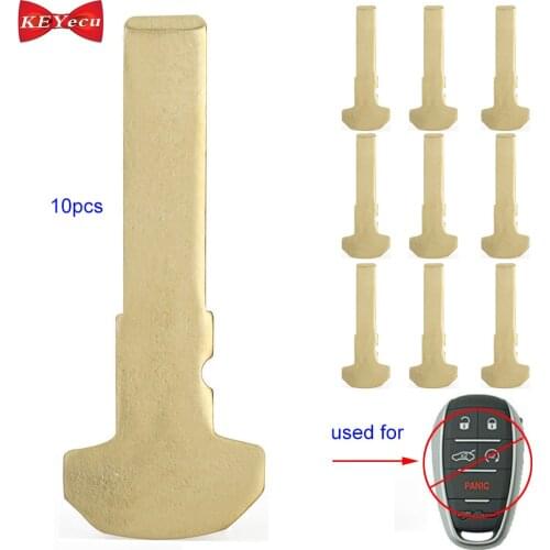 KEYECU 10pcs for Alfa Romeo Giulia Stelvio 2017 2018 2019 Emergency Key Blade for KR5ALFA434