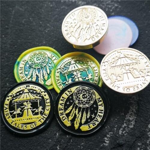 Dreamcatcher and Merry-go-round Wax Seal Stamp,Sealing Wax Seal/ gift Seals,invitation seal,stamp decoration ,envelops stamp