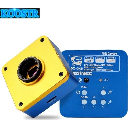 MECHANIC DX-340 38MP 1080P industrial grade microscope HD camera HDMI USB Simultaneous Output motherboard Chips Phone Repair