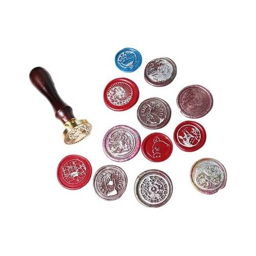 Cute animal Head Removable Wax Seal Handle Heads DIY Stamps Postage Journal Package Date Wedding Gift Envelope Tools