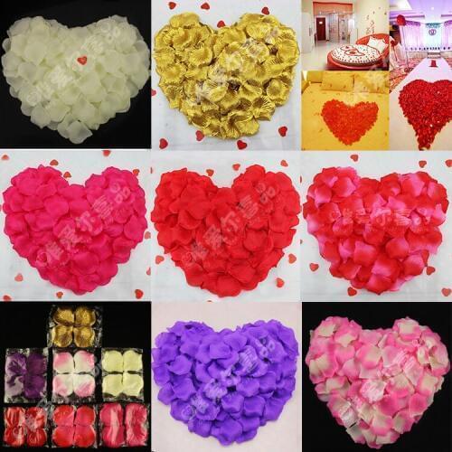 New 100pcs/Lot Artificial Simulation Silk Rose Flowers Petals for Party Wedding Decoration Festival Decor Accessories 25 Colors