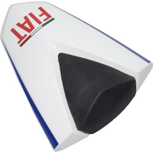 For FIAT White Motorcycle Rear Tail Pillion Passenger Hard Seat Cover Cowl Fairing Seat for YAMAHA YZF R25 R3 YZF-R3 2013-2016