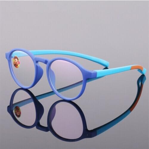 Glasses Boy Girl Eyeglasses Lightweight Flexible Eyewear Frame Children Prescription Glasses frame Silicone nose care 666