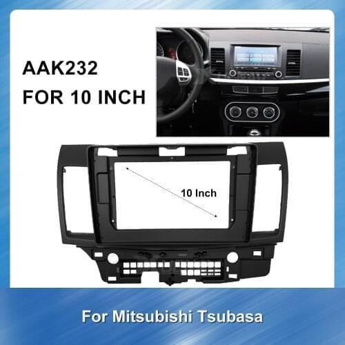 Car DVD Player Panel Dash Kit Installation Frame Trim Bezel 2Din Car Radio Fascia Frame for MITSUBISHI Wing God 2010-2015