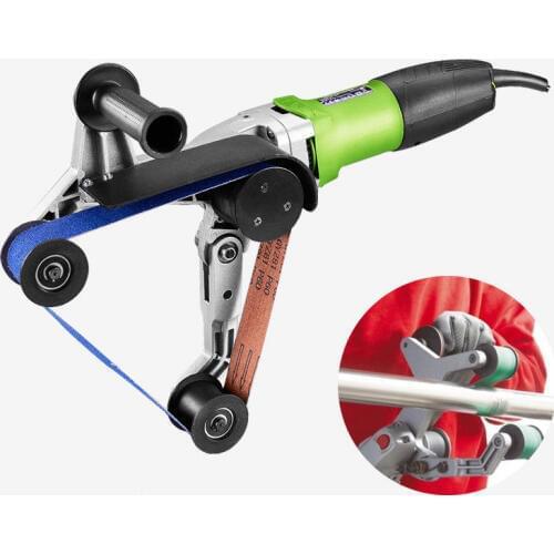 220V 800W Portable Tube Belt Sanders Stainless Steel Grinding Polishing Machine Pipe Polisher Wire Drawing Machine