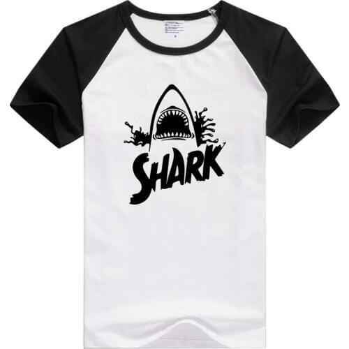 Shark jaw Cutout short sleeve casual Men/Women T-shirt Comfortable Tshirt Cool Print Tops GA368
