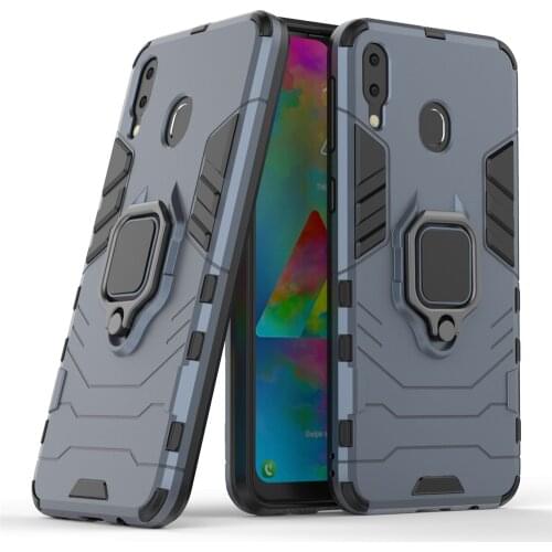Shockproof Armor Case For Samsung Galaxy M20 Ring Stand Cover For Samsung M20 Cover for Samsung Galaxy M20 M 20 M205F Coque Fund