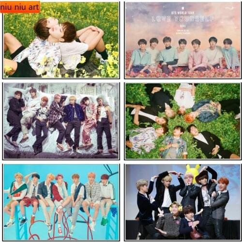 Bulletproof Kpop Poster Youth League Diamond Painting Diamond Mosaic Diamond Embroidery Cross Stitch Kits Home Decor