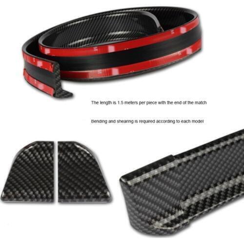 1.5M Car-Styling 5D Carbon Fiber Spoilers Styling DIY Refit Spoiler For Nissan j11 j10 Juke X-trail T32 Qashqai tiida Sunny