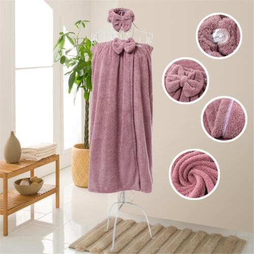 Super Absorbent Bath Towels for Adults 5 Colors Towels Bathroom Tube Top Bath Skirt Bow Microfiber Women Bath Skirt 140x80cm