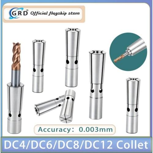 DC6 DC8 DC12 3mm 4mm 5mm 6mm 8mm 10mm 0.005mm High Precision Back-pull Lengthened CNC Tool Holder DC chuck High-quality goods