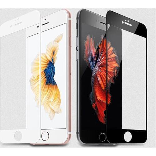 9H Full Cover Screen Protector Film Tempered Glass For iPhone 5 5S SE 6 6S 7 8 Plus X Ten 10 Screen Protective Protector Film