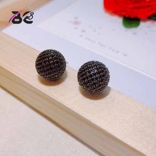 Be 8 Luxury Popular Round Shape Full Mirco Paved AAA Cubic Zircon Naija Wedding Stud Earring Fashion Jewelry for Women Gift E848