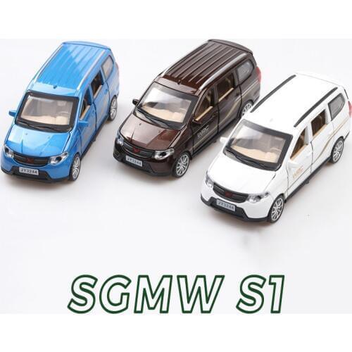 1:32 Toy Car Minibus SGMW S1 Metal Toy Alloy Car Diecasts & Toy Vehicles Car Model Miniature Scale Model Car Toys For Children