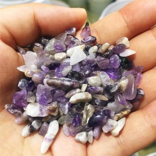 100G Beautiful natural Amethyst crystal Tumbled crystal healing specimen gem mineral home desktop aquarium decoration