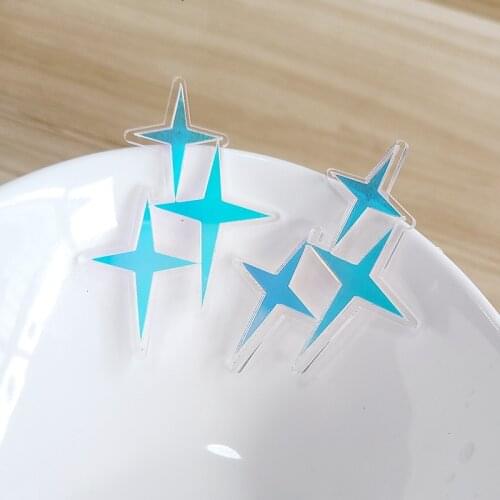 2021 New Fashion Laser Acrylic Star earrings For Women Cute Shining Stud Earrings Jewelry Gift