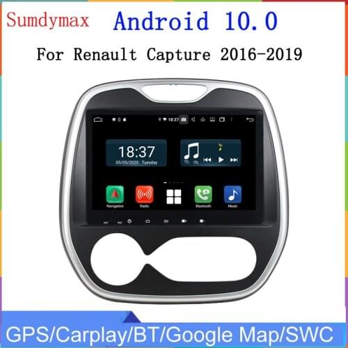 9inch android 10.0 car dvd multimedia player for Renault Capture AT 2016 with gps glonass octa core 4G RAM 64G ROM head unit