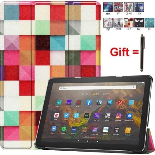 Coque For Amazon Fire HD 10 HD10 Plus Kids 2021 Stand Adjustable Case Shell Funda For Tablet Fire HD 10 10.1 Case Cover 11th Gen