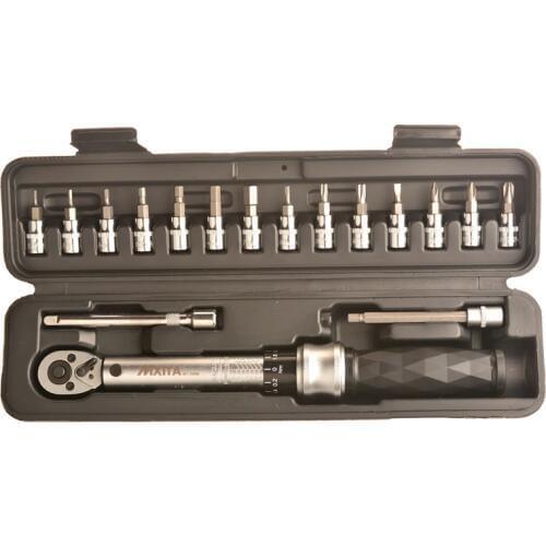 Torque wrench 17 PCS 1/4"DR 1-25Nm Bicycle bike tools kit set tool bike repair spanner hand tools
