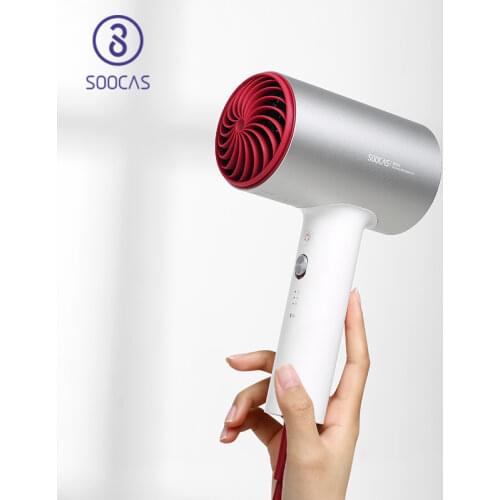 SOOCAS H5 Negative Ion Hair Dryer 1800W Professional Blow Dryer Aluminum Alloy Powerful Electric Dryer Cold Hot Air Circulating