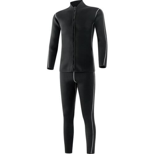 Wet Suit 3mm 2 piece Diving Jacket Neoprene Diving Wetsuit with Front Zipper for Scuba Surfing Cold Water