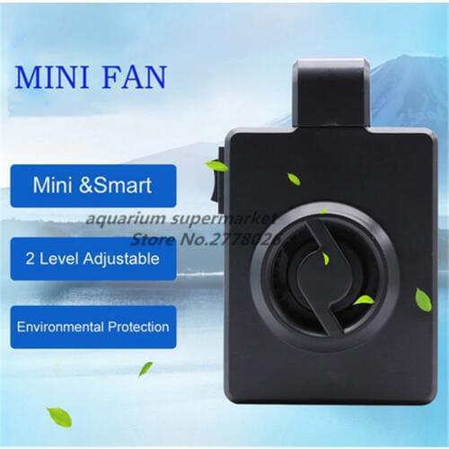 HONGYI 1 piece small crab fan mini cooling fan hang on style for plant fish tank aquarium