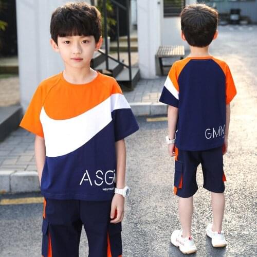 Perfect Spring Autumn Girls Clothing Suits T-Shirt + Shorts 2pcs/Set Kids Teenager Outwear Sport Beach School High Quality