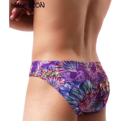KUDYZON Men's Briefs With Print