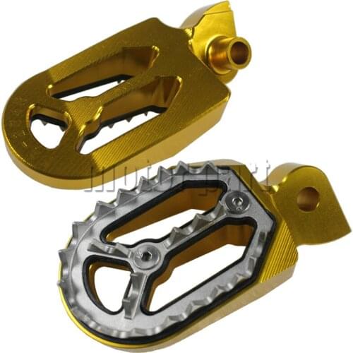 Motorcycle Aluminum Footpegs Rests Footrest For Yamaha YZ250 YZ 250 125 85 WR 250F 426F WR250F 450F YZ450F YZ250F Gold