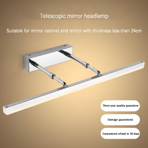 Wall light LED bathroom mirror light black / White / Chrome / 400/500/600mm modern make-up bathroom led mirror lamp