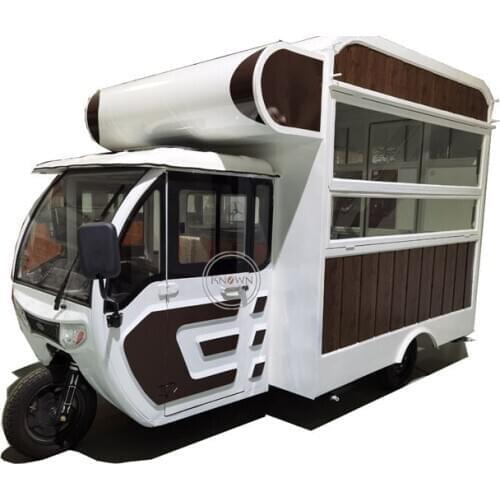 Mobile Customized Electric Fast Food Kiosk Cargo Tricycles Three Wheels Cheap Tuk Car For Sale Europe