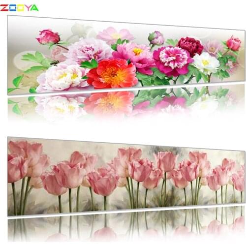 Full Square/Round Drill 5D Diy Diamond Crystal Embroidery Cross Stitch Diamond Painting Various Flowers Mosaic Decoration Lx128