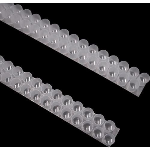 6PCS Beekeeping Royal Jelly Strip Double Rows Hole Holes Bee Milk Pulp Collect Sheet Bar Plastic Bees Tools Equipment Supplies