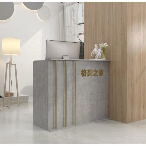 Simple and modern cash register counter clothing store beauty salon barber shop light luxury front desk