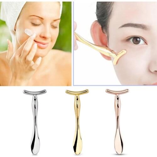 Zinc Alloy Eyes Massage Roller Bar Dark Circle Puffiness Massage Stick Face Skin Tightening Firming Anti-wrinkle Beauty Tool