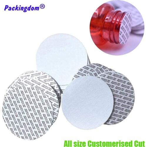 600pcs Round Self-adhesive Pressure Sensitive Pads for Cosmetic Jar Foamed PS Safety Sealers Size Custom Cut Bottle Seal Liner