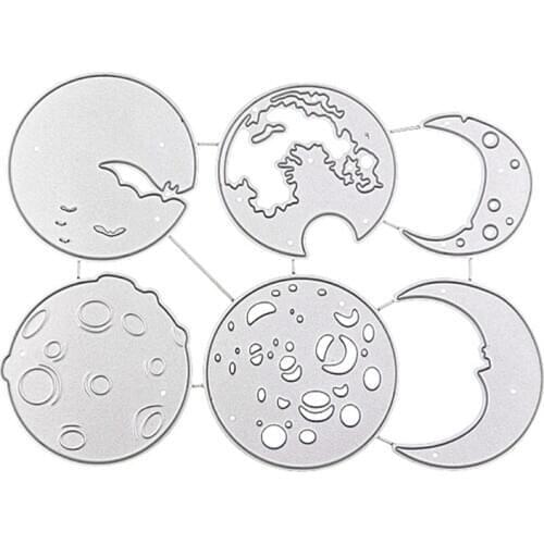 Sun Moon Metal Cutting Dies Stencil Scrapbooking DIY Album Stamp Paper Card Embossing Decor Craft