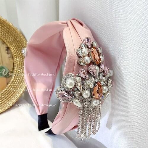 Bridal Crown Tiaras Rose Gold Bridal Tiara Hair Bands Bows Cross Turban Headbands,Headband Women Bridal Crown Dinner Party Hair
